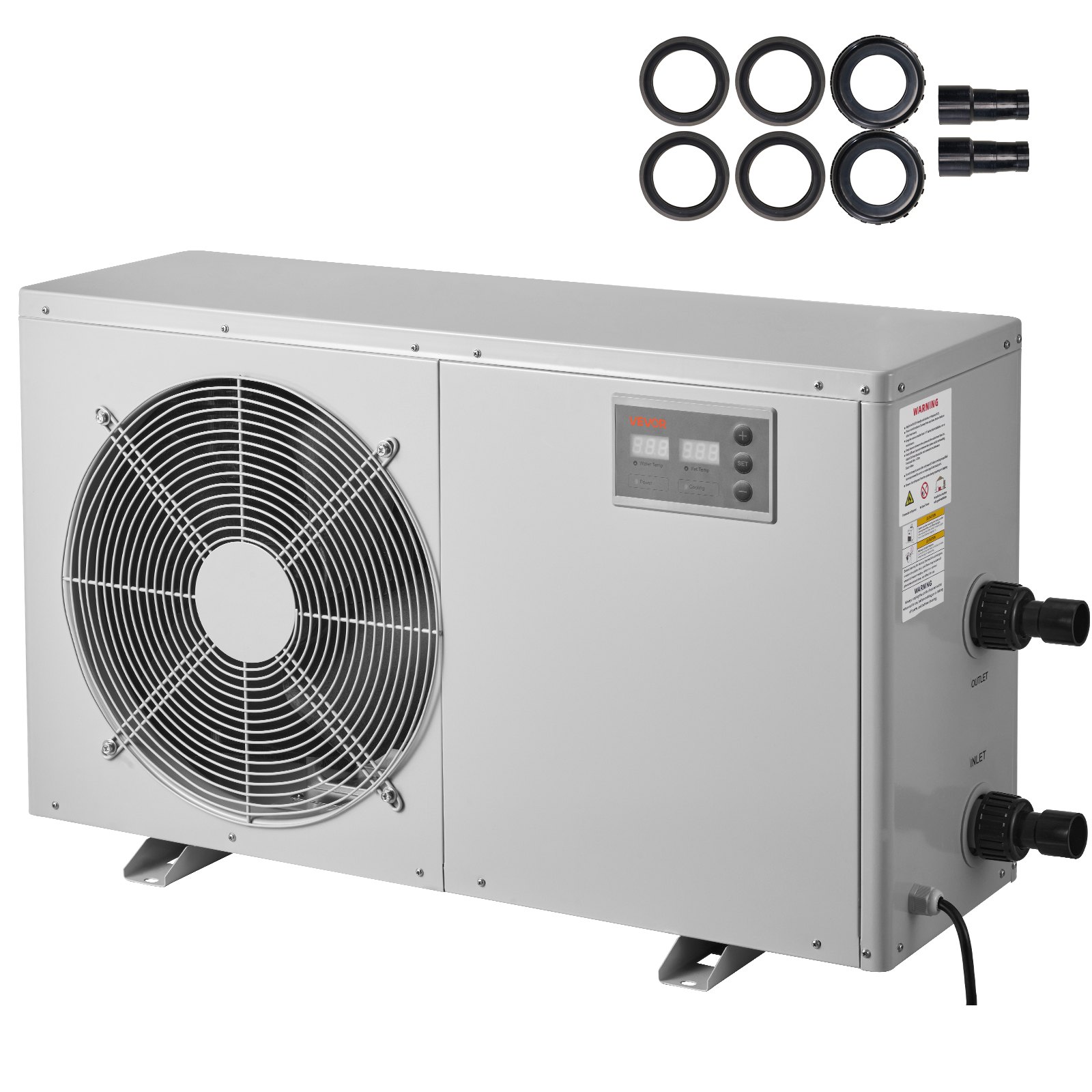 Vevor Aquarium Chiller 500 Gallon 1.5 HP — large water chiller for ice bath and pool cooling